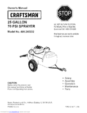 Craftsman 486.245332 Owner's Manual