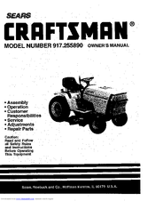 Craftsman 917.255890 Owner's Manual