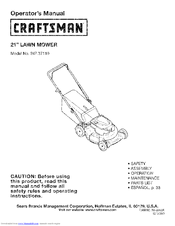 Craftsman 247.37110 Operator's Manual