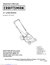 Craftsman 247.38529 Operator's Manual