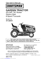 Craftsman 917.289453 Operator's Manual