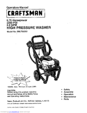 Craftsman 580.762202 Operators Operator's Manual