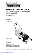 Craftsman 917.371700 Owner's Manual