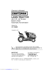 Craftsman 917.286380 Operator's Manual