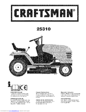 Craftsman 25310 Instruction Manual
