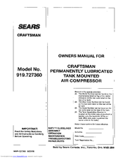 Craftsman 919.727360 Owner's Manual