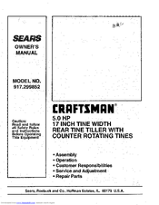Sears Craftsman 917.299852 Owner's Manual