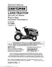 Craftsman 917.288670 Operator's Manual