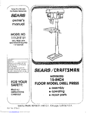 Craftsman 113.213151 Owner's Manual