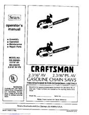 Craftsman 358.355070 Operator's Manual