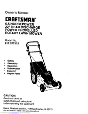 Craftsman 917.377575 Owner's Manual