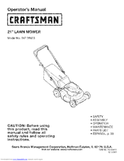 Craftsman 247.38923 Operator's Manual