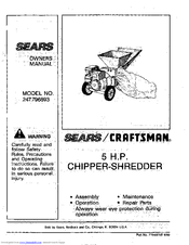 Craftsman 247.796893 Owner's Manual