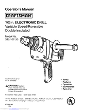 Craftsman 315.101120 Operator's Manual