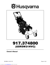 Husqvarna 917.374800 Owner's Manual