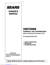 Sears Craftsman 919.152340 Owner's Manual