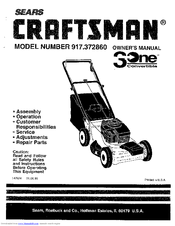 Sears Craftsman 917.372860 Owner's Manual