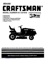 Sears Craftsman 917.257644 Owner's Manual