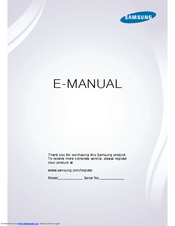 Samsung PN64F8500AF E-Manual