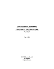 Sanyo PLC-XL51 - 2700 Lumens Manual