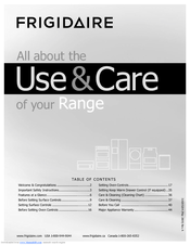 Frigidaire FGEF304DKW Use And Care Manual