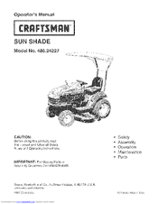 Craftsman 486.24227 Operator's Manual
