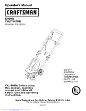 Craftsman 316.292630 Operator's Manual