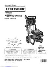 Craftsman 580.752520 Operator's Manual