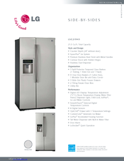 LG LSC21943ST - 21.0 cu. ft Specification