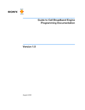 Sony Memory Stick Camera Application Version 1.0 Programming Instructions Manual