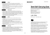 Sony LCM-TRV9 Operating Instructions