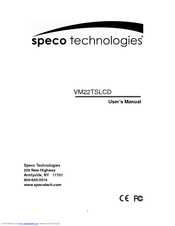 Speco VM22TSLCD User Manual