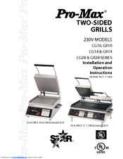 Star Manufacturing Pro-Max CG10 Installation And Operation Instructions Manual