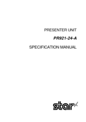 Star Micronics PR921-24-A Specification Manual