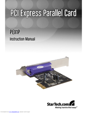 StarTech.com PEX1P Instruction Manual