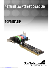 StarTech.com PCISOUND4LP User Manual