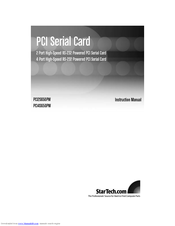StarTech.com PCI4S650PW Instruction Manual