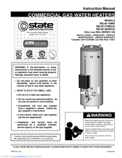 State Water Heaters SBL85 390NE(A) Instruction Manual
