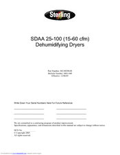 Sterling SDAA 25-100 User Manual