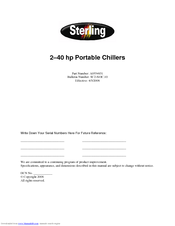 Sterling A0554831 User Manual