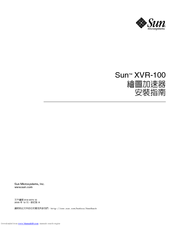 Sun Microsystems Sun XVR-100 User Manual