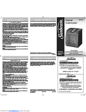 Sunbeam Calentador SCH4051 Instruction Manual