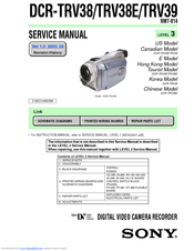 Sony TRV38 - MiniDV 1Megapixel Camcorder Service Manual