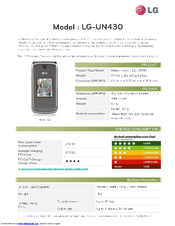 LG LGUN430 Owner's Manual