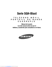 Samsung SGH T729 SGH-Blast Series Manual Del Usuario