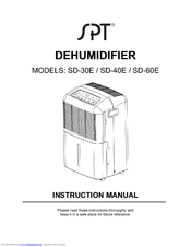 SPT SD-40E Instruction Manual