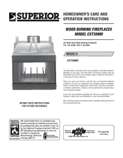 Superior CST38MH Homeowner's Care And Operation Instructions Manual
