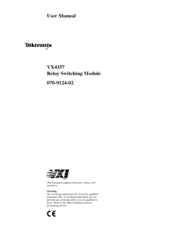 Tektronix VX4357 User Manual