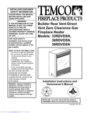 Temco 36RDVDSN Installation And Owner's Manual