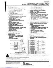 Texas Instruments ThunderSWITCH TNETX3270 s Manual